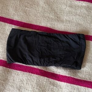 skims Black Strapless Bandeau Top